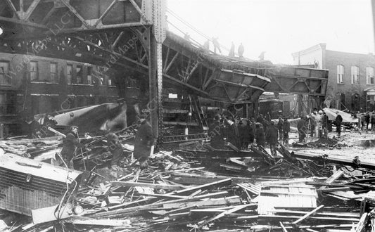 Damage to the Atlantic Avenue Elevated, January 15, 1919