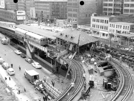 North Station on the El Explosion Aftermath, June 11, 1959