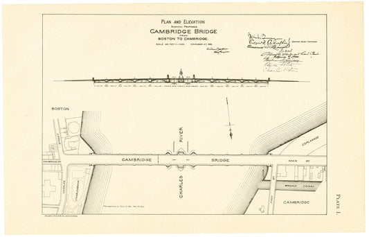Cambridge Bridge Commission Report 1909 Plate 01