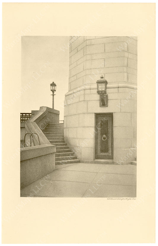 Cambridge Bridge Commission Report 1909: Completed Stairway at Tower