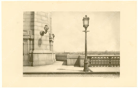 Cambridge Bridge Commission Report 1909: Completed Lights at Tower