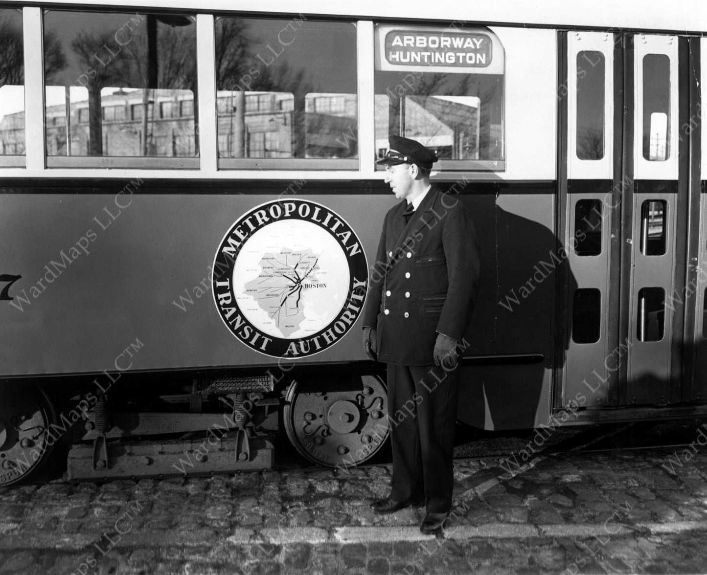 MTA Map Logo on PCC Streetcar 1947