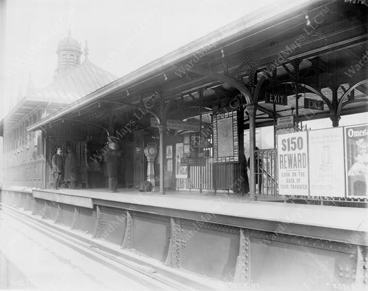 North Station on the Main Line Elevated, December 2, 1907