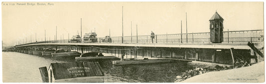 Harvard Bridge Postcard View 1905