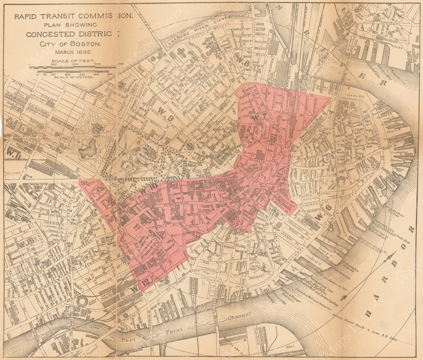The “Congested District” of Boston, Massachusetts March 1892