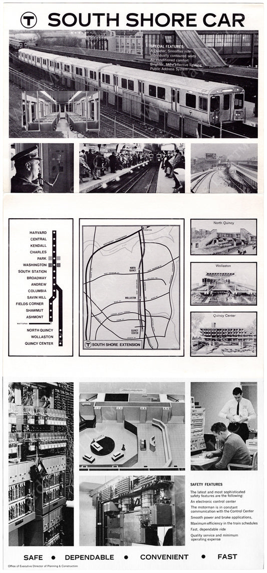 South Shore Extension Brochure (Side B) Circa 1970