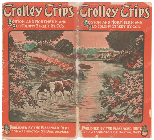 Trolley Trips Brochure Cover Circa 1910