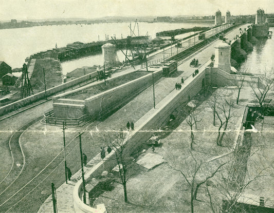 Old and New Bridges to Cambridge 1907