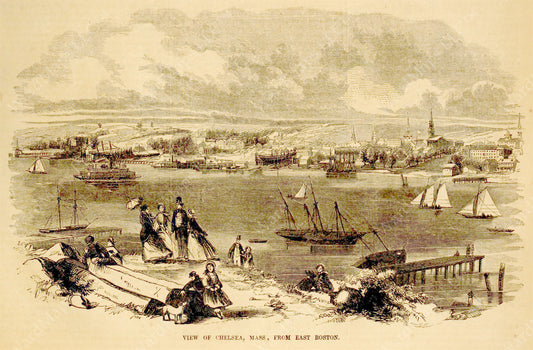 Winnisimmet Ferry, Chelsea, Massachusetts 1856