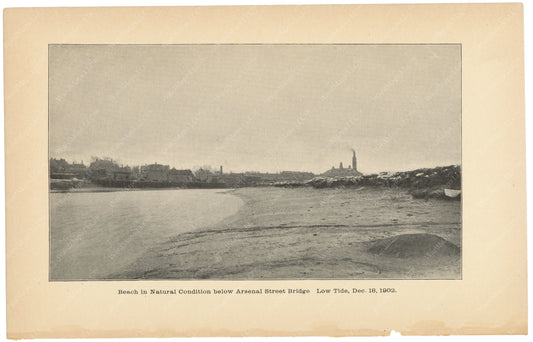 Charles River Dam Report 1903: Natural Beach December 18, 1902