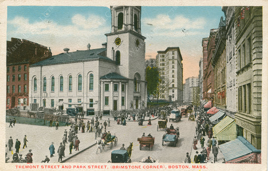 Tremont Street After the Subway Circa 1900