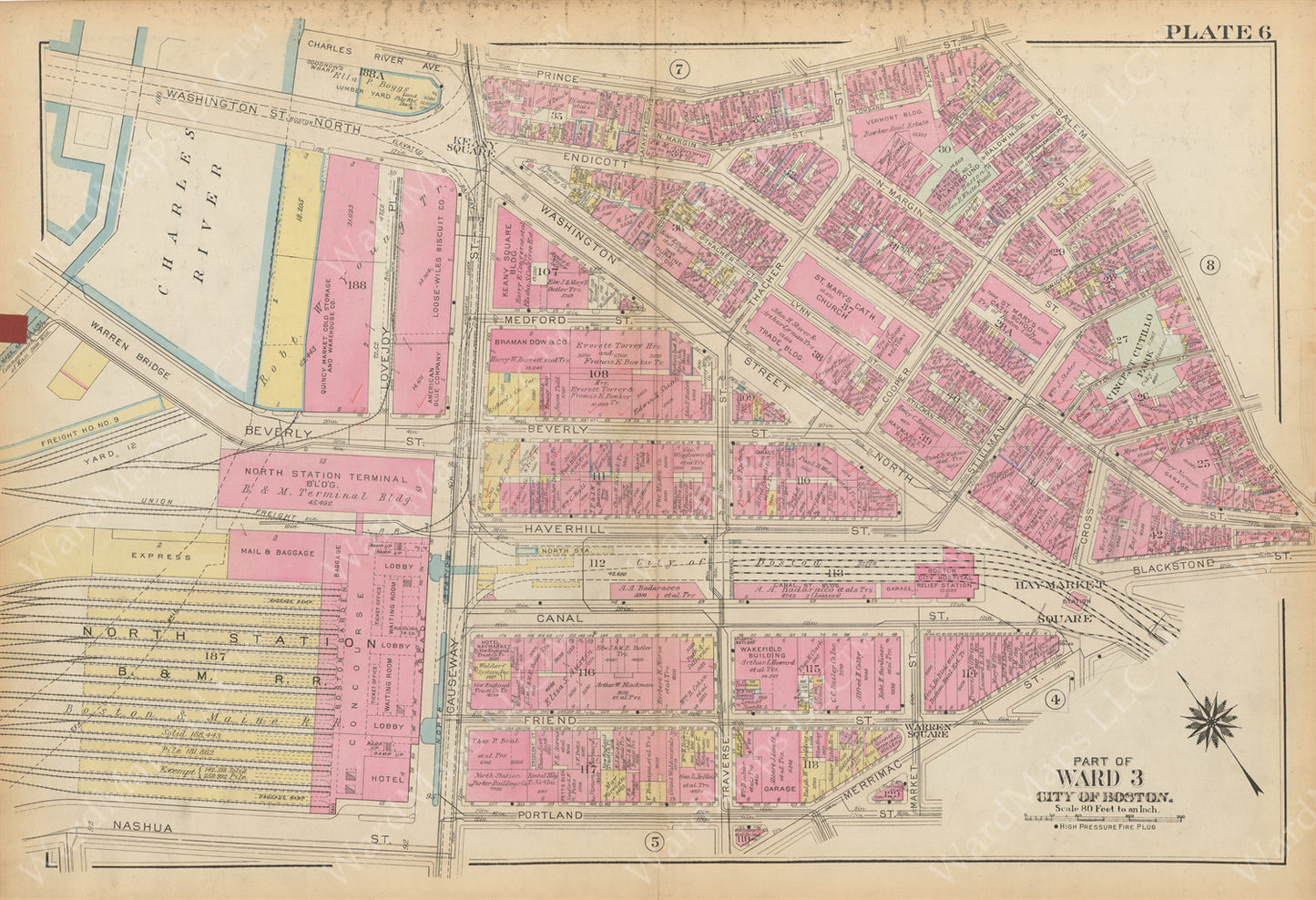 Mapping Transit at North Station, Boston, Massachusetts 1928