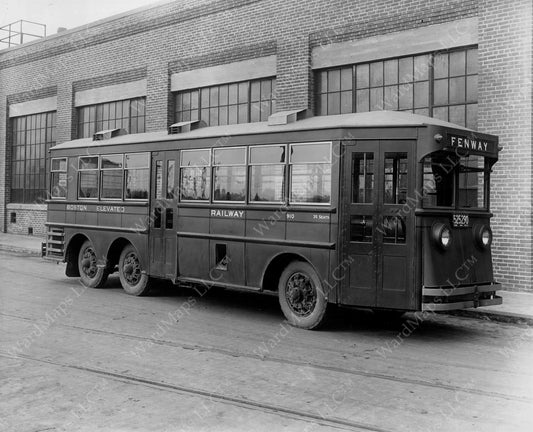Boston Elevated Railway Co. Gas-electric Bus #910, February 1929