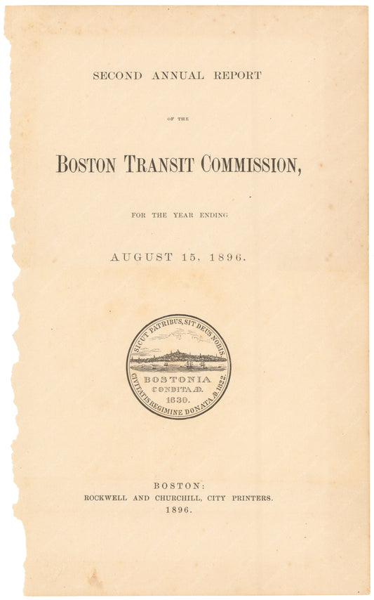 BTC Annual Report 02, 1896: Title Page