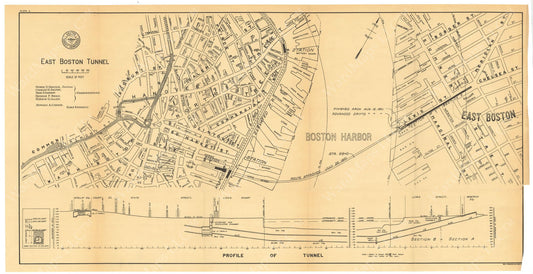 BTC Annual Report 07, 1901 Plate 01: East Boston Tunnel