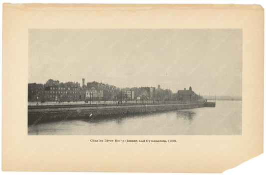 Charles River Dam Report 1903: Charles River Embankment and Gymnasium 1903