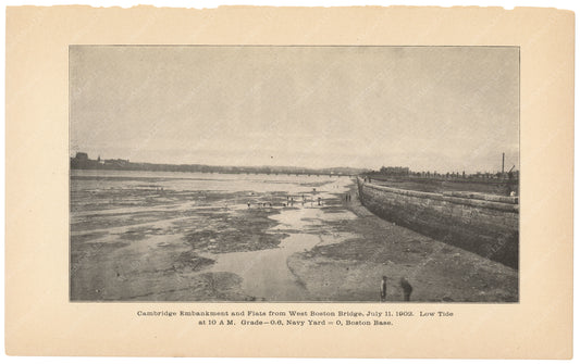 Charles River Dam Report 1903: Cambridge Embankment and Flats 1902