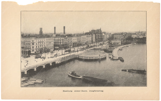Charles River Dam Report 1903: Hamburg Germany Alster Basin 01