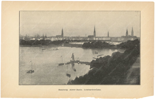 Charles River Dam Report 1903: Hamburg Germany Alster Basin 04