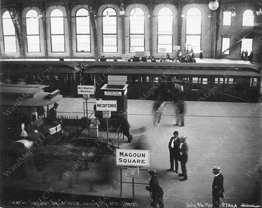 Transferring at Sullivan Square Station July 26, 1901