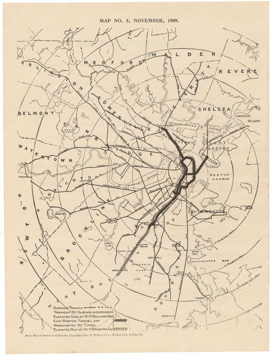 BERy Newspaper Brochure Map 05: The System, November 1909
