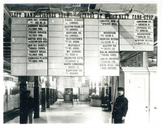 Park Street Station Destination Indicator Boards Circa 1899
