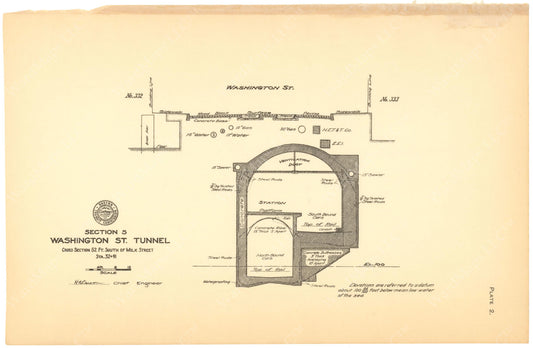 BTC Annual Report 12, 1906 Plate 02: Milk Station Cross Section