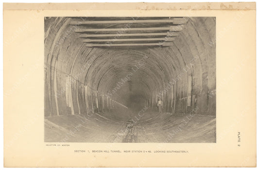 BTC Annual Report 17, 1911 Plate 02: Beacon Hill Tunnel, Looking SE