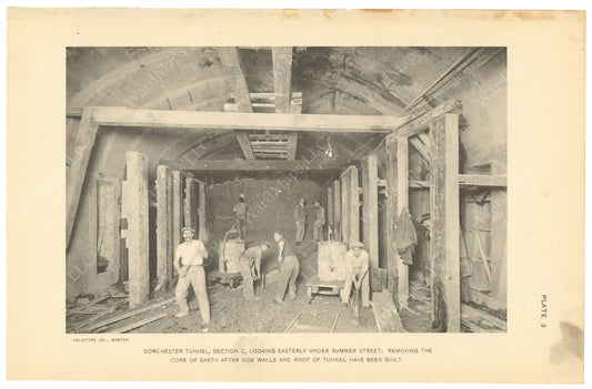 BTC Annual Report 20, 1914 Plate 03: Tunnel Excavation Under Summer Street