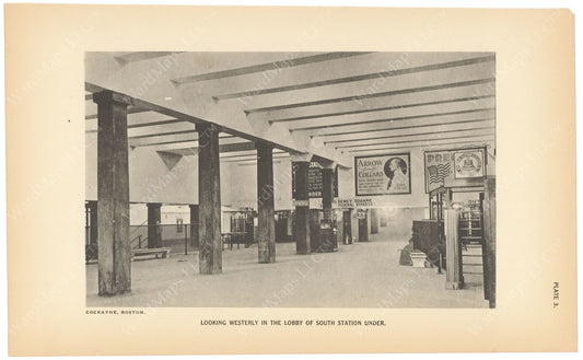 BTC Annual Report 23, 1917 Plate 03: South Station Under, Lobby