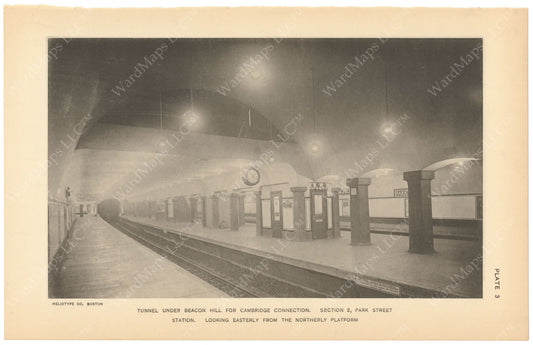 BTC Annual Report 18, 1912 Plate 03: Park Street Station Under