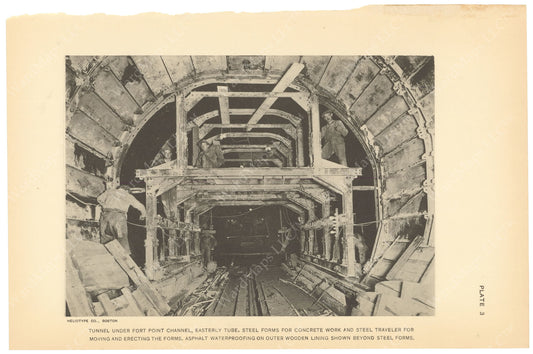 BTC Annual Report 21, 1915 Plate 03: Tunnel Under Fort Point Channel, East Tube