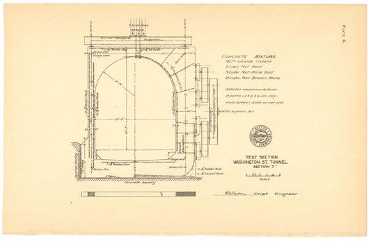 BTC Annual Report 12, 1906 Plate 04: Tunnel Test Section