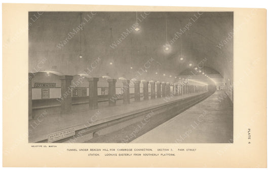 BTC Annual Report 18, 1912 Plate 04: Park Street Station Under