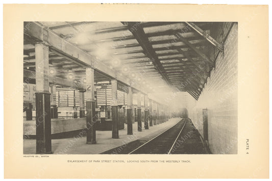 BTC Annual Report 21, 1915 Plate 04: Park Street Station Enlargement