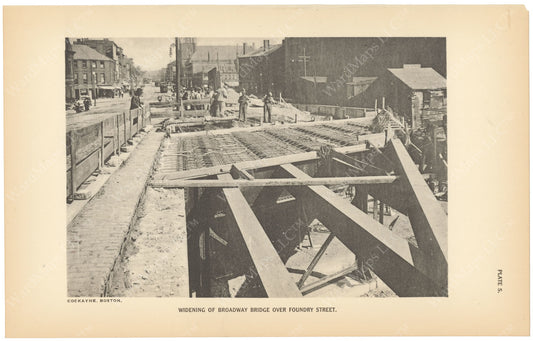 BTC Annual Report 23, 1917 Plate 05: Widening of Broadway Bridge