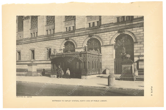 BTC Annual Report 21, 1915 Plate 06: Copley Station Head House at Library