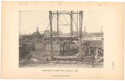 BTC Annual Report 05, 1899 Plate 06: Charlestown Bridge, Turntable