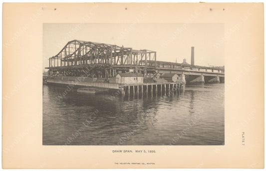 BTC Annual Report 05, 1899 Plate 07: Charlestown Bridge Draw Span