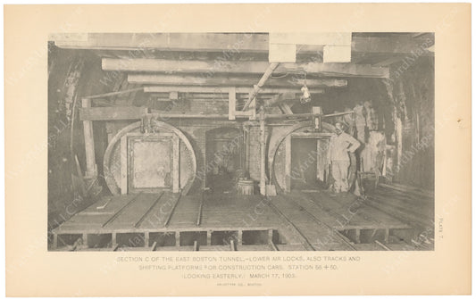 BTC Annual Report 09, 1903 Plate 07: East Boston Tunnel, Lower Air Locks