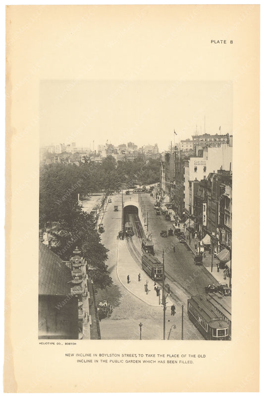BTC Annual Report 21, 1915 Plate 08: Boylston Street Incline