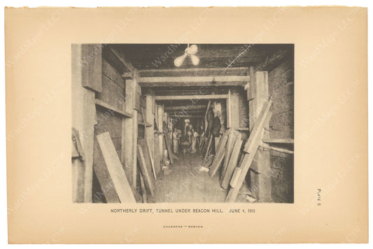 BTC Annual Report 16, 1910 Plate 08: Beacon Hill Tunnel, Northern Drift