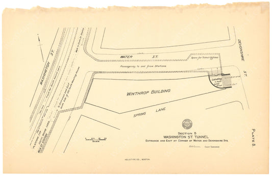 BTC Annual Report 12, 1906 Plate 08: Milk Station, Devonshire Street Entrance