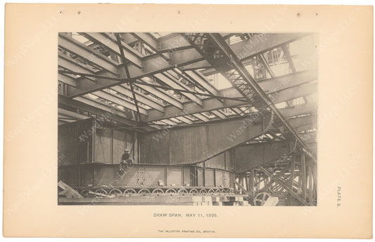 BTC Annual Report 05, 1899 Plate 08: Charlestown Bridge Draw Span