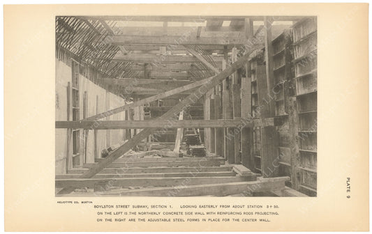 BTC Annual Report 18, 1912 Plate 09: Boylston Street Subway Construction