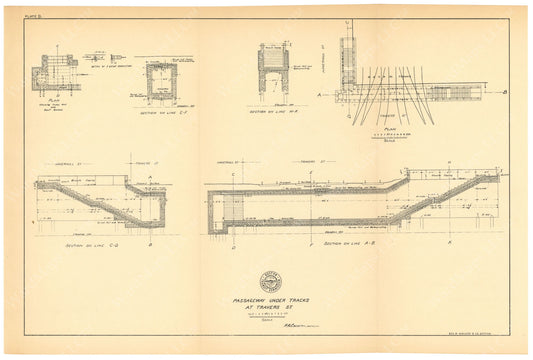 BTC Annual Report 06, 1900 Plate 09: Travers Street Pedestrian Passage