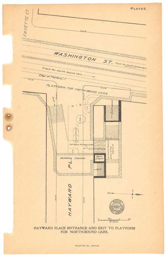 BTC Annual Report 11, 1905 Plate 09: Essex Station, Hayward Place Entrance