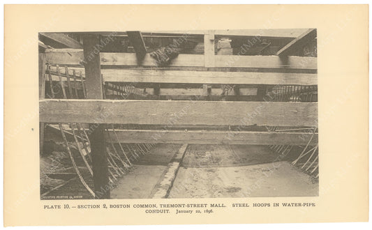 BTC Annual Report 02, 1896 Plate 10: Water Pipe Conduit