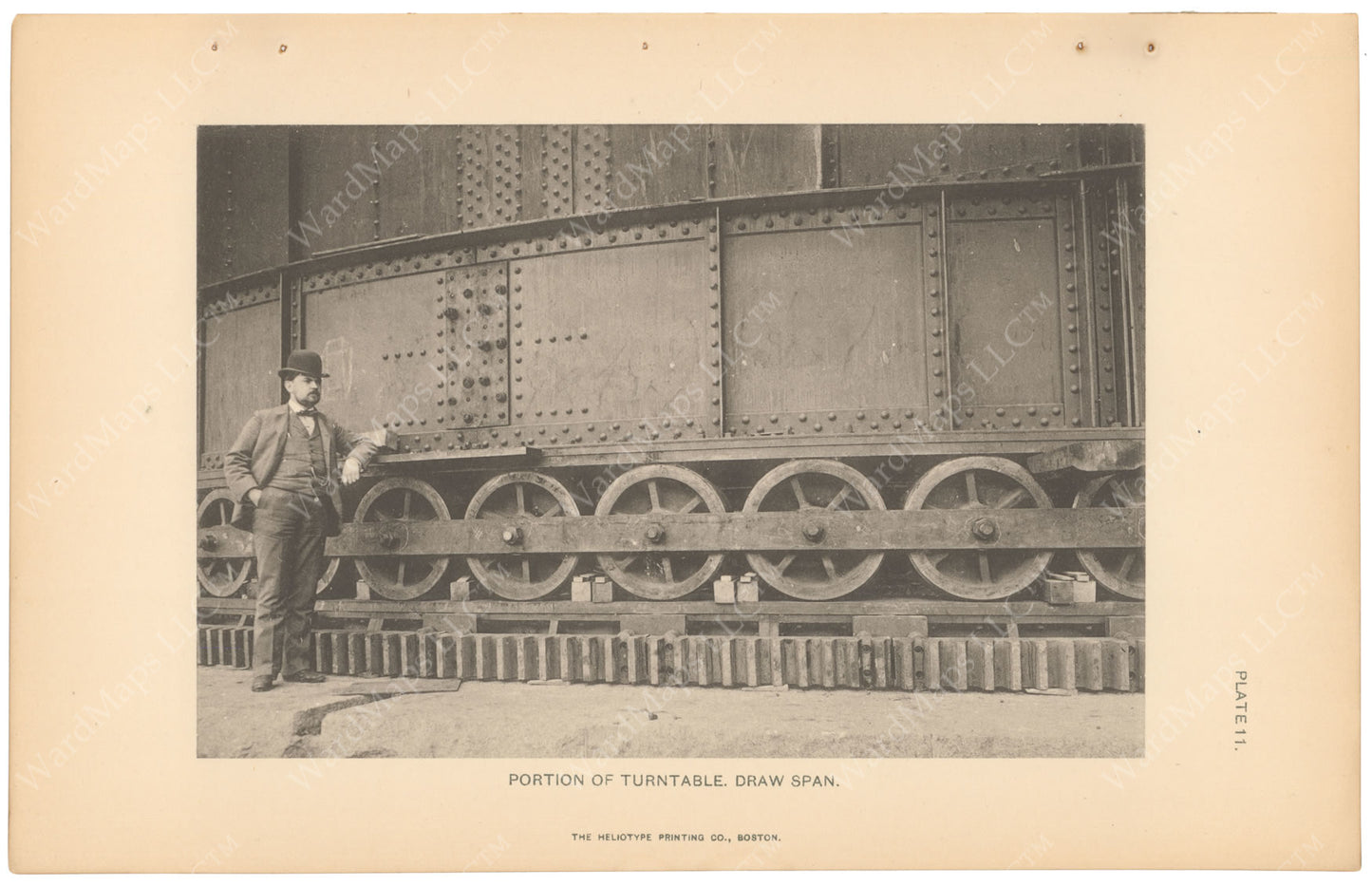 BTC Annual Report 05, 1899 Plate 11: Charlestown Bridge, Draw Turntable