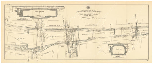 BTC Annual Report 09, 1903 Plate 11: East Boston Tunnel at State Street